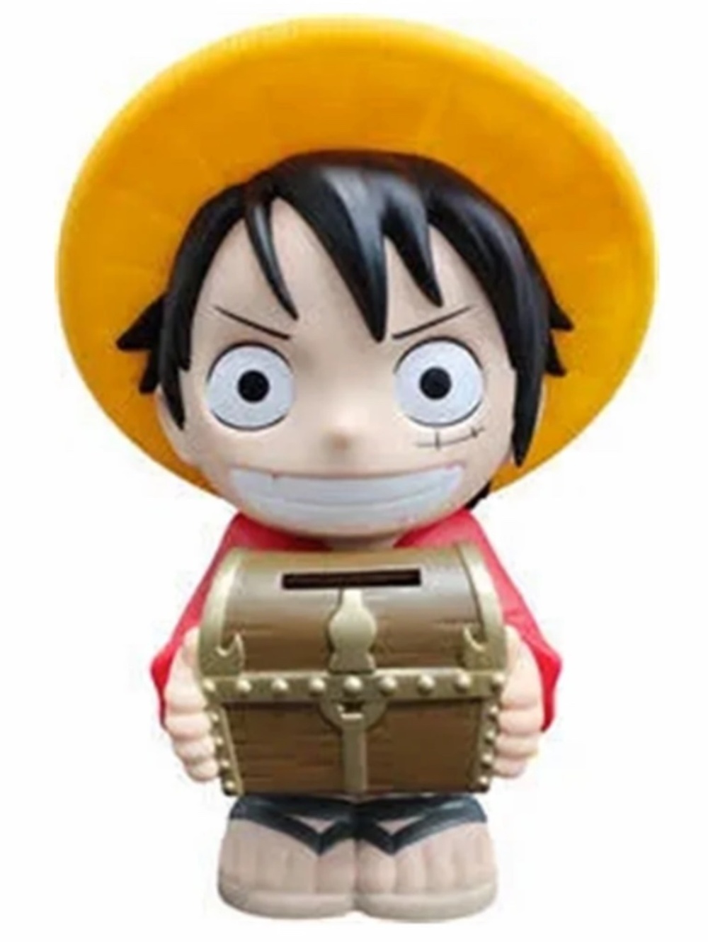 One Piece Monkey D. Luffy with Treasure Box Figural Coin Bank